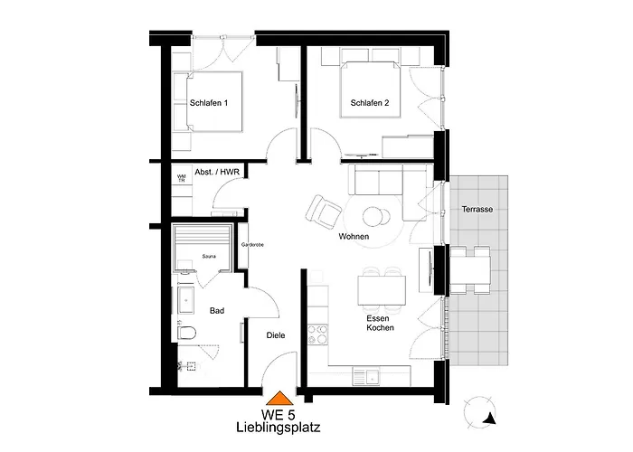 Appartement Lieblingsplatz - Kueste33 5 Tossens